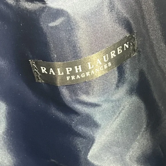 Polo Ralph Lauren Duffle Gym Carry-On Weekender Bag Navy Blue w/ Strap NWT - Picture 8 of 9